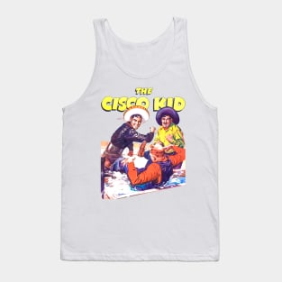 Cowboy The Cisco Kid Western Vintage Retro Comic Horse Tank Top